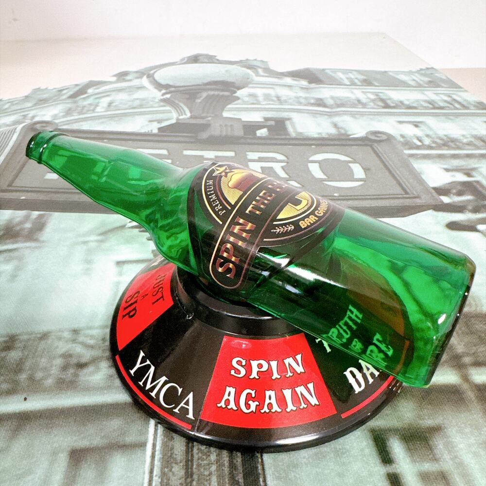 Spin The Bottle Truth or Dare Adult Party Drinking Game Turntable Set w/ Box